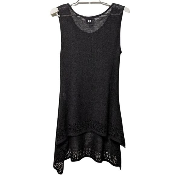 CATY LESCA Lagenlook Boho Crochet Tunic Top S - Picture 7 of 11